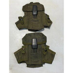 2 US Military ALICE LC-1 M16 30RD Triple Mag Pouch Small Arms Ammo Case OD Green